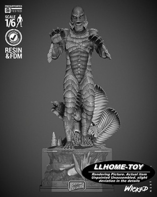 27CM tall Monster Creature 3d Print Model Unpainted Garage Kit Statue Figure