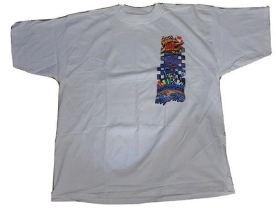 Nascar 2000 NE 300 New Hampshire Speedway 7/9/00 White T-Shirt men's size-XL New