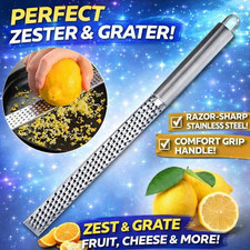 1pc Stainless Steel Cheese Vegetable Grater Lemon Zester Kitchen Nutmeg Parmesan