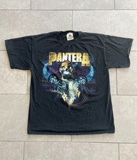Vintage 2000 Pantera Band Concert Heavy Metal Rock Tour Black Tee Shirt L RARE