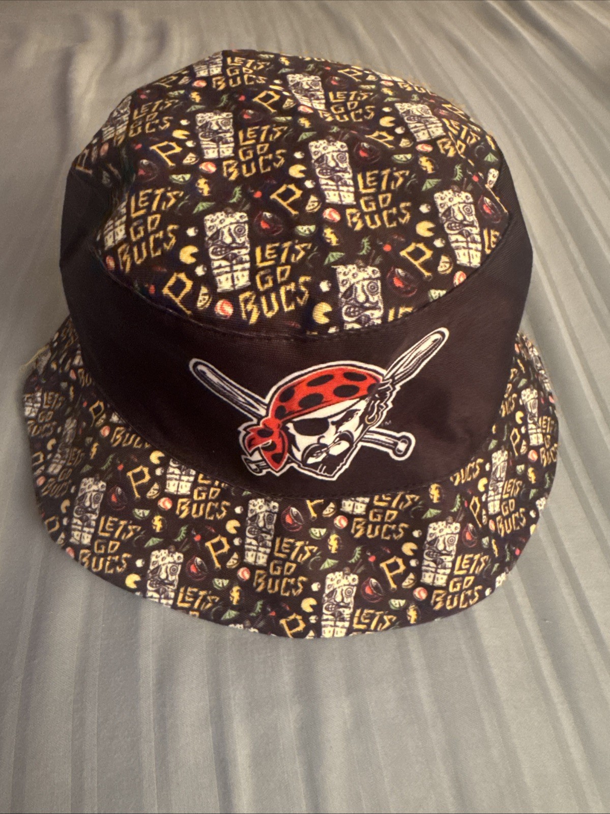 PITTSBURGH PIRATES HAWAIIAN LUAU Reversible Floppy Bucket Hat SGA 7/5/24 SGA New