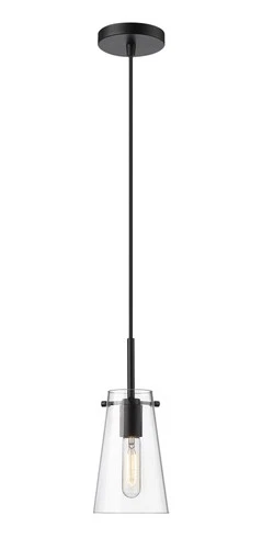 Z-Lite 7508MP Kira 5"W Mini Pendant - Black - Picture 7 of 12