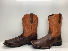 BOYS ARIAT 4 LR COWBOY SQUARE TOE DARK BROWN BOOTS SIZE 5.5