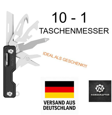 10-in-1 EDC Multifunction Knife    Kompaktes Taschenmesser mit Tools