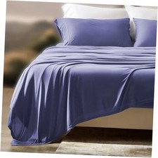 /XL Sheets Set - 3 Piece Bedding - Jersey Knit Cooling Sheet Set - Twin Navy