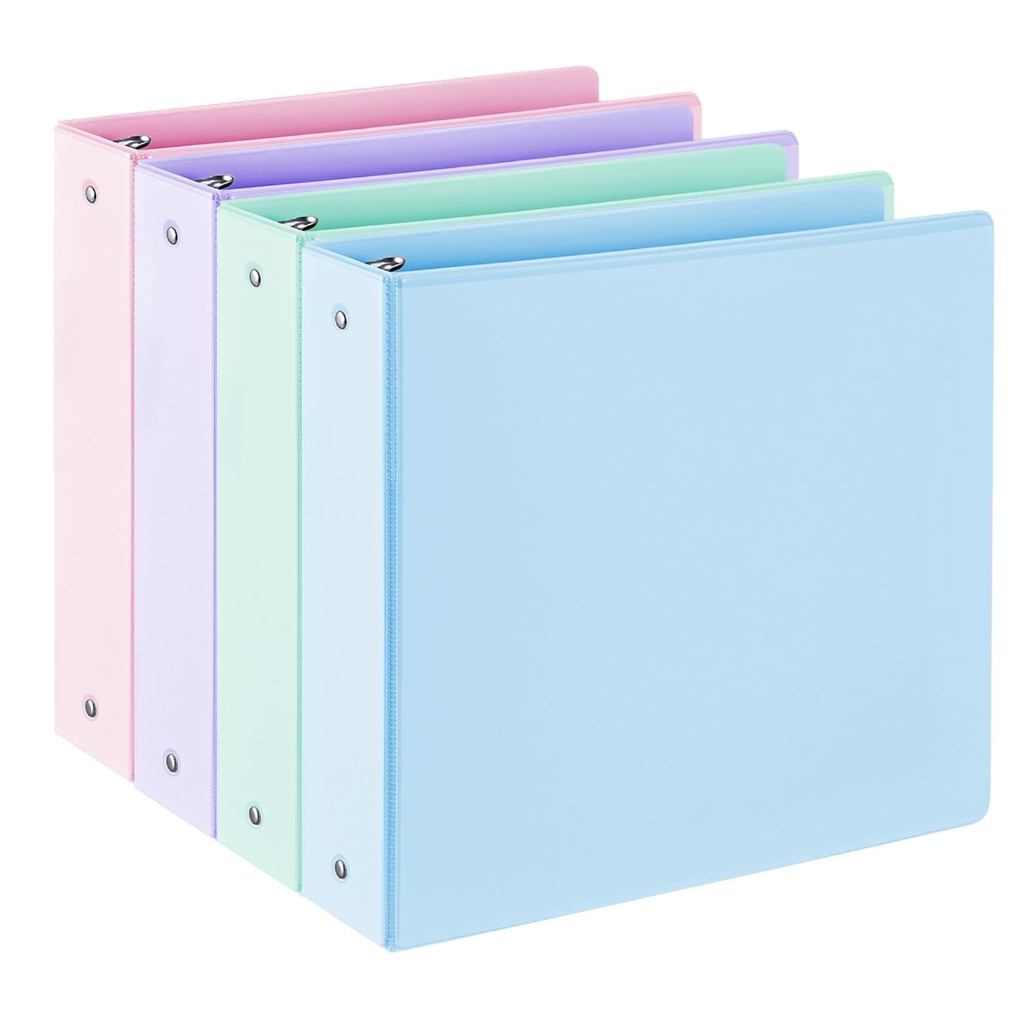 2 inch 3-Ring-Binder with Pockets 11 x 8.5 inch 450 Sheets 4 Count for School