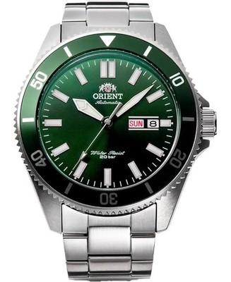 ORIENT Men Analog Automatic Casual Watch Classic Dress Green Dial Waterproof Rou