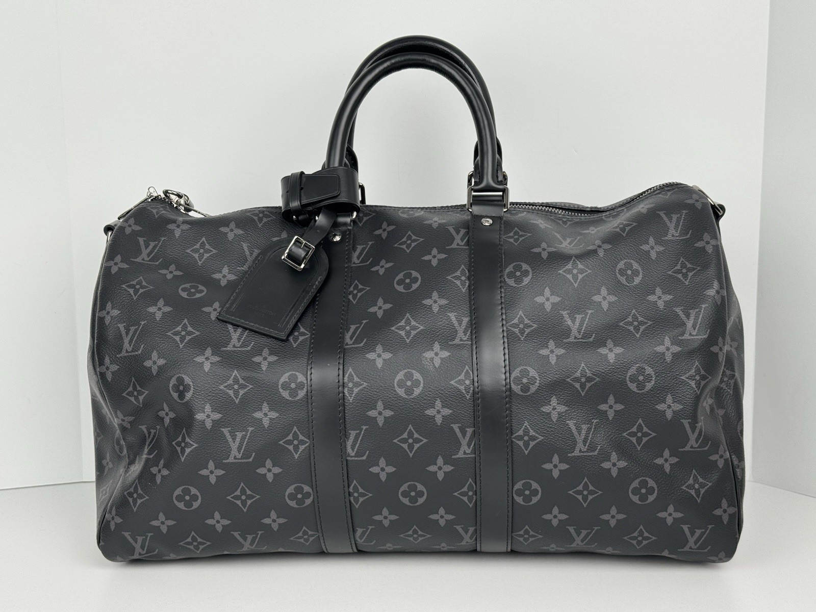 Louis Vuitton Monogram Eclipse Keepall Bandoulier… - image 4