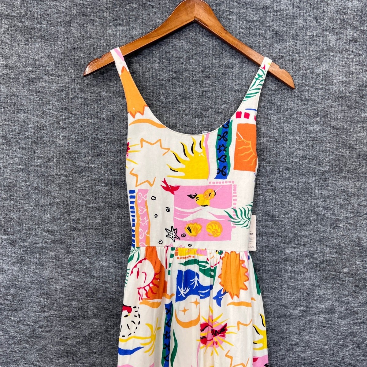 squareneck midi dress in linen Linen Blend Square Neck Midi Halter Dress