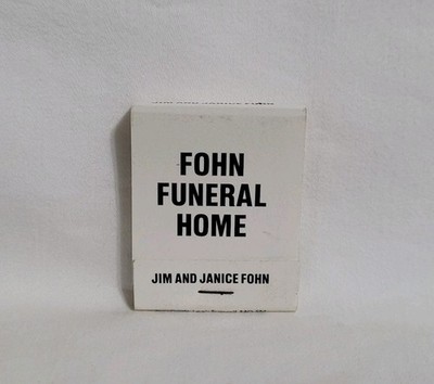Vintage Fohn Funeral Home Cassville Shell Knob MO Matchbook Advertising Full
