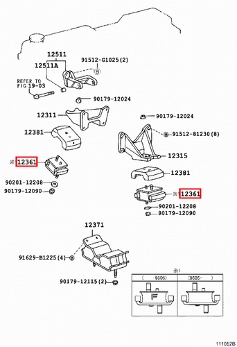 Genuine Toyota LandCruiser 80 Series HZJ 1HZ 4.2 Diesel Front Engine Mount x2 - Picture 8 of 12