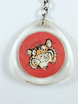 Schlüsselanhänger ESSO 1960er Tiger Maskottchen Öle Garagen Tankstellen Vintage