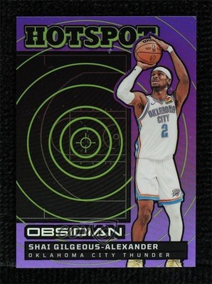 2024 Obsidian Electric Etch Purple Flood 25/75 Shai Gilgeous-Alexander #14 hs9