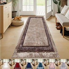 Shaggy Rugs Long Hallway Runner Rug Bedroom Fluffy Carpet Indoor Doormat Welcome