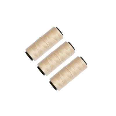 Sewing Threads 3 Rolls for Hand Sewing Hair Weft Extensions Wig Beige