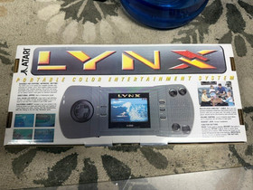 Atari Lynx Model PAG-0201 Hand Held Gaming Console with Game CIB - INOP