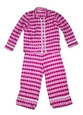 Kate Spade Pajama Set Dream Little Dream Pink Polka Dot Large Long Sleeve W Pant