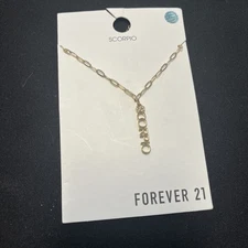 Forever 21 Zodiac Scorpio Pendant Chain Necklace Jewelry Name 