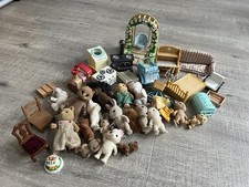 Mixture of Sylvanian Families Figures And Items . Good Condition