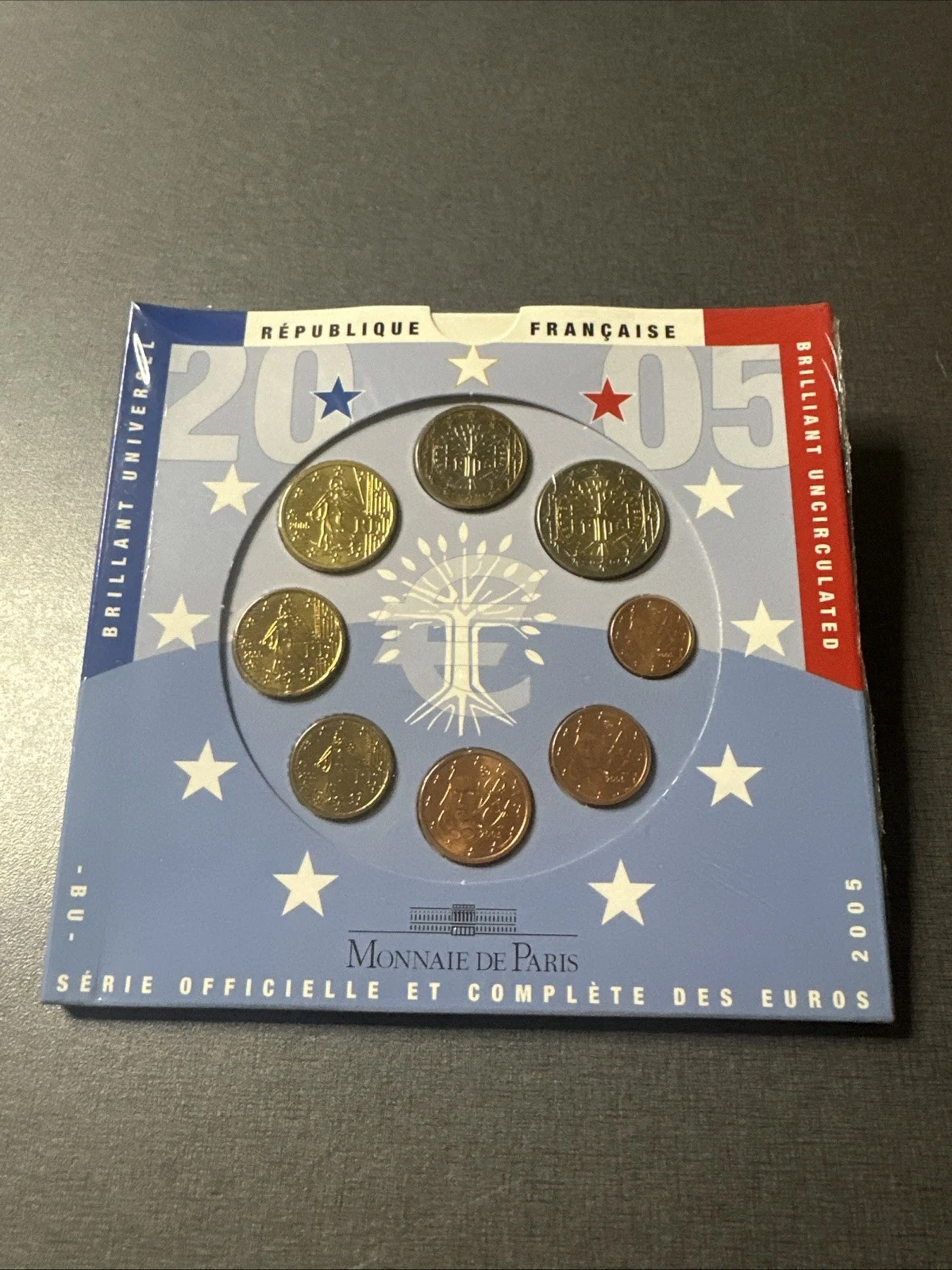 Coffret Monnaie De Paris Série Officielle Et Complète Des Euros 2005