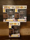 Funko Pop NBA LA Lakers LeBron James #52, #53, & #66 OK BOX CONDITION
