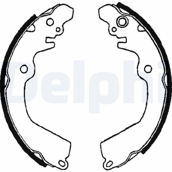 Bremsbackensatz Delphi LS1643 FüR Carisma Galant Runner Lancer Colt Space 6 5 7-image