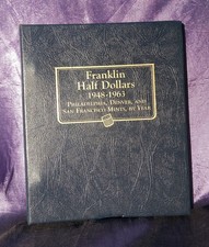 Franklin Half Dollars 1948-1963 Coin Album Book