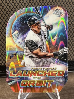 Frank Thomas 2023 Topps Chrome Cosmic Baseball Launched Into Orbit Orange /25