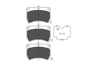 Kavo Parts BremsbeläGe Bremsbelagsatz FüR Mazda Demio DW 323 F V BA KIA Rio