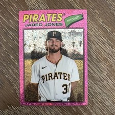 2026 Topps Heritage Pink Sparkle SP Jared Jones Pittsburgh Pirates
