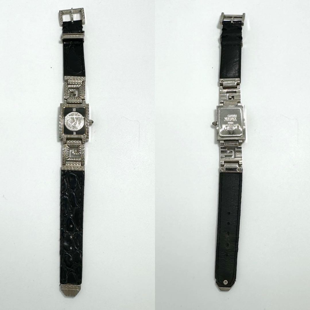 Versace Medusa Silver Rectangular Logo Watch Luxu… - image 8