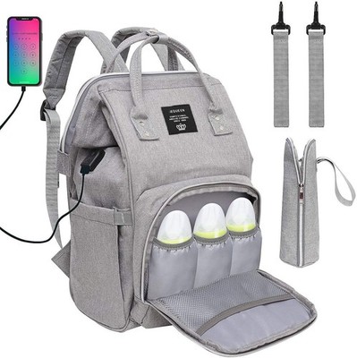 Baby Wickeltasche Rucksack, Multifunktion Wasserdicht Umstandswickeltasche mit