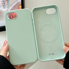 Silicone Case For iPhone 17 Air 16 E 15 14 Plus 13 12 11 Pro Max Magsafe Cover