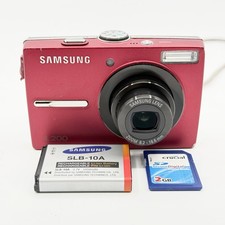 Samsung L200 10.2MP Compact Digital Camera Red Tested