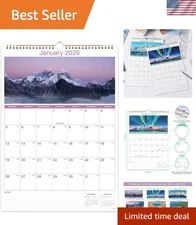 Exquisite 2026 Landscape Calendar - Large 17" x 12" Layout for Ultimate Planning