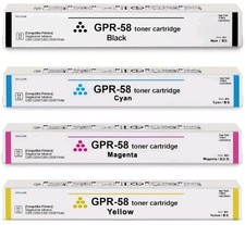 GPR-58 GPR58 Toner Cartridge High Yield 4-PackReplacement for Canon...