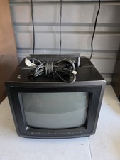 Sharp 9MS37 TV 9" Color Crt Tv Portable 1980's Vintage Gaming TV EX Works