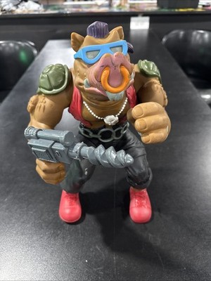 Vintage Ninja Turtles TMNT Bebop Action Figure With Drill Gun 13'' Playmates 1990