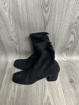 Women’s Missguided Black Suede Sock Ankle Boots UK Size Brand New  UK