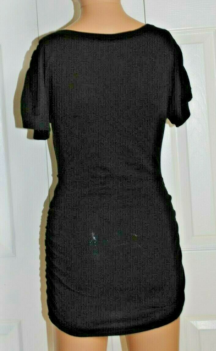 EXPRESS BASIC Black Beaded Stretchy Cotton Blend … - image 3