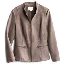 Magnolia Grace Nerissa Faux Suede Jacket, Size Xl