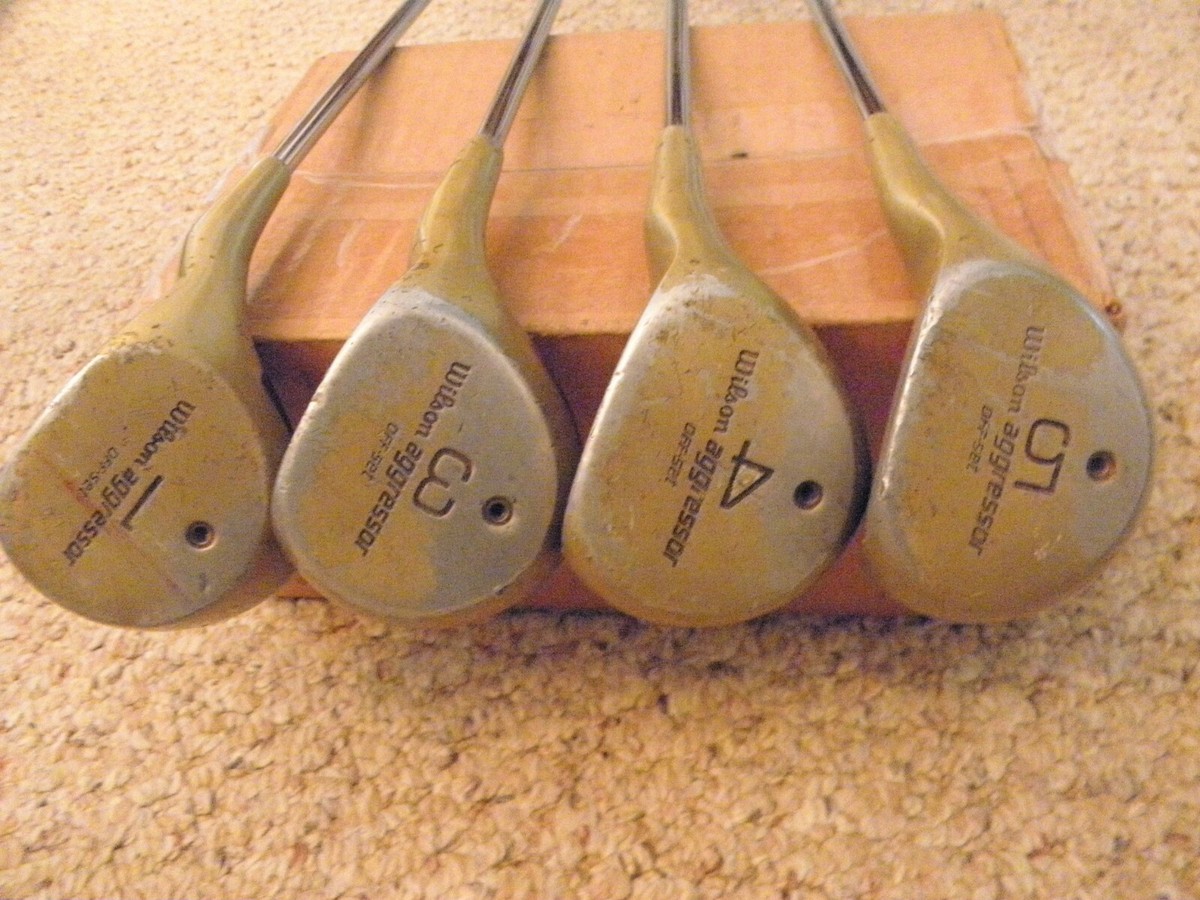 Men right handed Wilson Aggressor offset wood set 1-3-4-5 | eBay