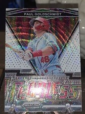 2021 Panini Prizm Baseball Paul Goldschmidt White Wave Fearless #FR-13 + Base