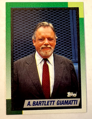 1990 The Topps Co #396 A. Bartlett Giamatti MLB Commissioner NL President