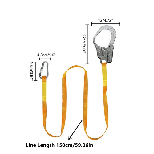 Climbing Heavy-Duty Safety Harness Safety Lanyard Harness Belt Protection Straps - Picture 2 of 12