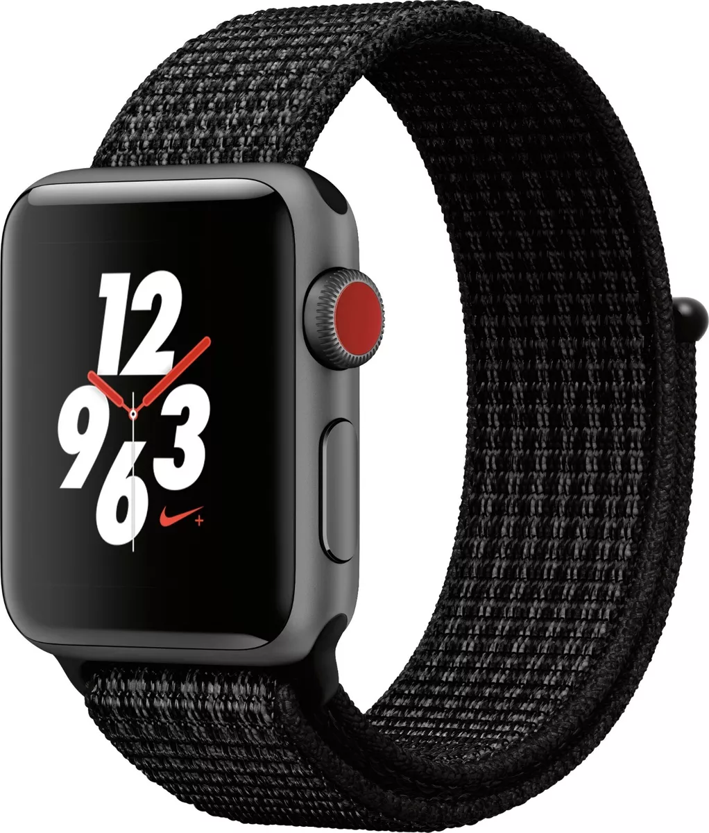 Apple Watch 3 Nike+ 42mm Space Gray Case Black/Pure PLat Nike Band