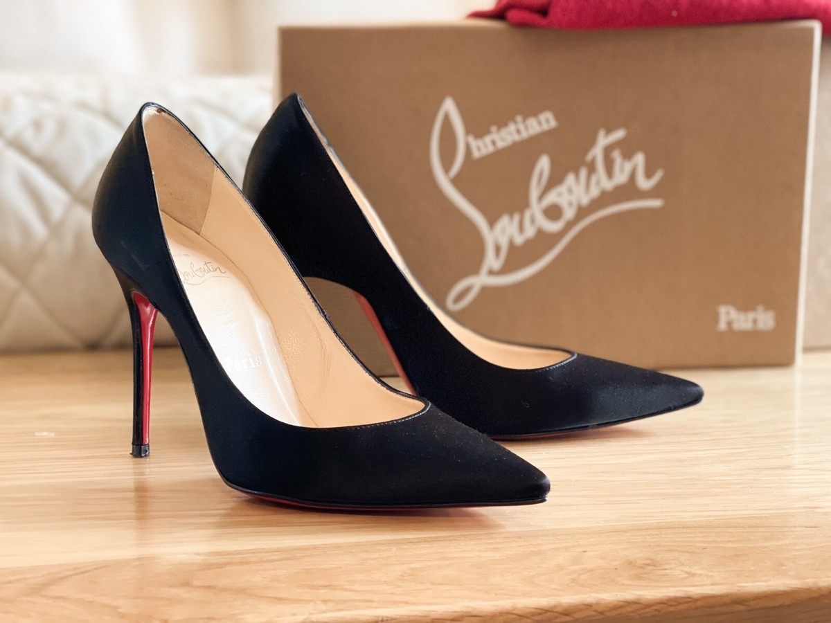 Christian Louboutin Heels Pointed Toe Décolleté 100 Satin Christian Louboutin Heels Pointed Toe Décolleté 100 Satin