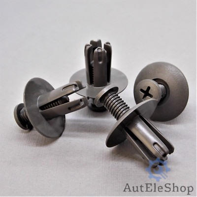 25x Befestigung Clips Universal Spreizniet Türverkleidung Klips 9mm 