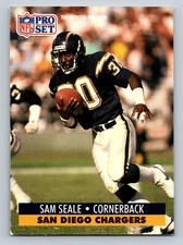 1991 Pro Set Football Card Sam Seale San Diego Chargers #644
