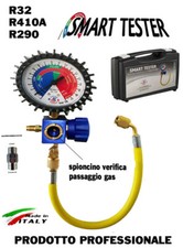 GRUPPO MANOMETRICO GAS R410A R32 R290 VERIFICA RICARICA CONDIZ. R.5/16 sx